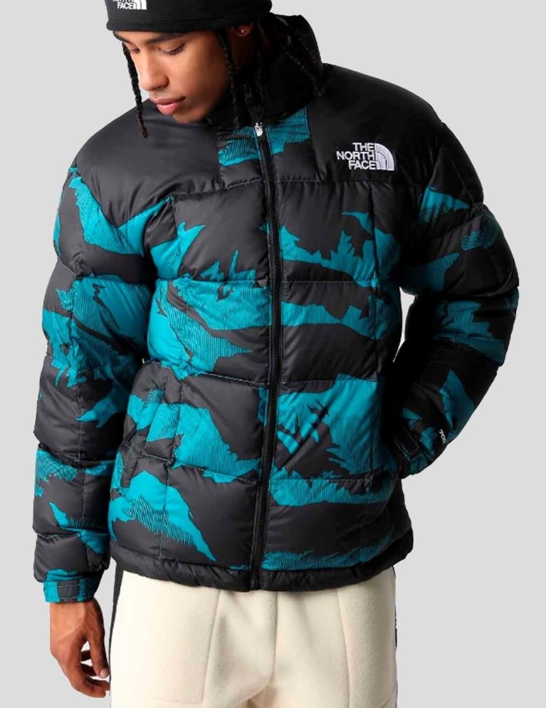 Caçador THE NORTH FACE lhotse jacket harbor blue mountain peak print
